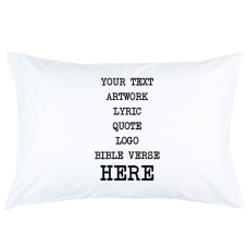 Personalized Your custom Text Artwork logo printed pillowcase covers